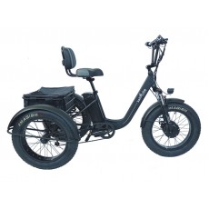 Электровелосипед фэтбайк алюминиевый трехколесный 20" 750W 48V15AH